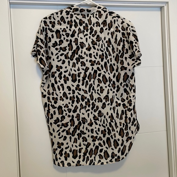 W5 (Anthro) Leopard Print Blouse - Picture 3 of 6